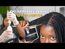 loc maintenance: dye + retie & A NEW PRODUCT?! 😍