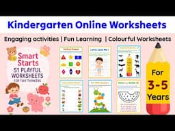 Kindergarten Worksheets for Kids | Fun Learning at Home & School Online worksheets for children