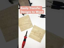 Transfer Designs to Wood #woodburningart #pyrography #woodburningcrafts