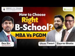 MBA VS PGDM - PGDM Course | How To Choose Right MBA College? Industry-Integrated Business School