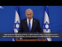 Netanyahu: "Israele si batte per la libertà contro il regime dell'Iran"