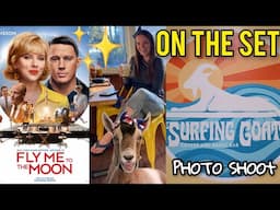 On the set of "Fly me to the Moon", Photo Shoot for The Surfing Goat in GA, A Touch of Flooding...