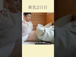 断乳2日目果たしてどうなる？！【2歳1ヶ月】 #断乳 #卒乳 #子育て記録 #子育て