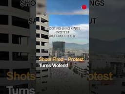 Raw Footage: Gunshots Disrupt Protest in Salt Lake City