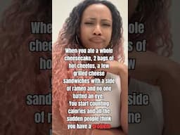 Oh sorry, let me eat a whole cheesecake to make you feel comfortable #BodyPositivity