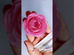 Aesthetic Rose DiY #artandcraftbymanothahim #rose #shorts