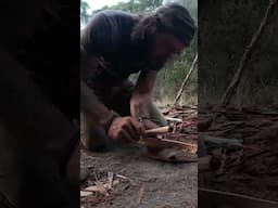 Bow Drill Fire. Australian Bushcraft.