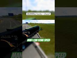 How fast was bro going?! #funnyclips #funny #gaming #ets2