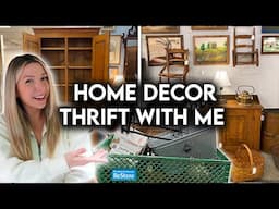 THRIFT + ANTIQUE SHOP WITH ME | HOME DECOR YOU SHOULD THRIFT