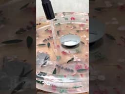 Epoxy Resin Art.🌸🌺Epoxy sink with flowers. #resinart #epoxy_resin #resinart #diy #resin #epoxydiy
