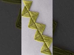 Beautiful border embroidery pattern | hand embroidery for beginners | embroidery