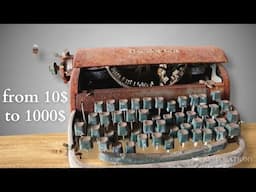 Restoration of an Old Rusty Typewriter ASMR (REMINGTON)