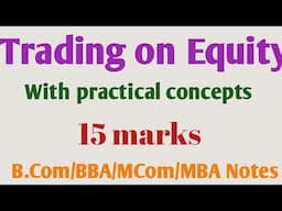 Trading on Equity