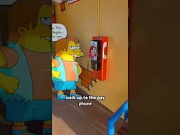 Did you know you can actually answer the phone at Simpsons Land? #universalstudios #simpsons