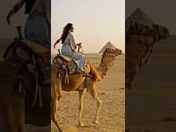 Camel Ride at the Great Pyramids – Travel Back in Time #Shorts #travel