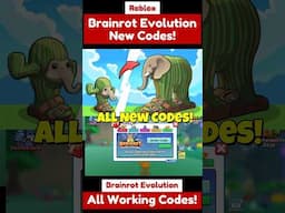 New Brainrot Evolution Codes  - 2025 Codes for Brainrot Evolution Roblox All Working Codes!