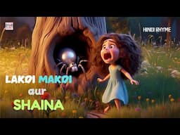Lakdi Makdi Aur Shaina | लकड़ी मकड़ी और शाइना | Hindi Nursery Rhymes | हिंदी कविता #catrackkidstv
