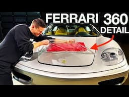 Ferrari 360 First Wash! Removing Old PPF Without Destroying Paint!