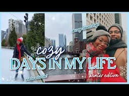 COZY WINTER DAYS IN MY LIFE ❄️| Chicago Travel Vlog, Home Decorating & Winter Activities #weeklyvlog