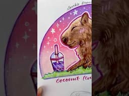 Drawing Capybaras 💗 #shorts