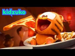 🍕 Funny Baby Garfield EATS EVERYTHING in Sight! 🍔 | The Garfield Movie | Compilation | @Kidzuko