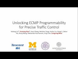 NSDI '25 - Unlocking ECMP Programmability for Precise Traffic Control