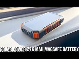 RiaPow 27,000mAh Solar Power Magsafe USB-C Battery