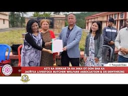 AITI KA SORKAR ÏA KA JAKA OT DOH SHA KA JAIÑTIA LIVESTOCK BUTCHER WELFARE ASSOCIATION & DS DEMTHRING