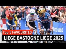 Liège–Bastogne–Liège 2025 Top 5 FAVOURITES - Tadej Pogacar vs Remco Evenepoel
