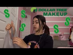 Trying dollar tree makeup!🤑💵