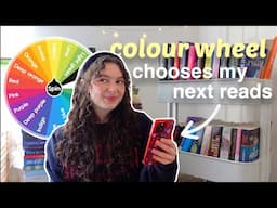 colour wheel chooses my next reads | no spoiler reading vlog