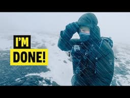 FREEZING wind & rain on the LAST mountain - I'm cursed! 🥶