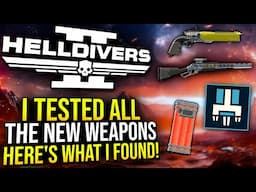 Helldivers 2 - I tested every New Weapon and Stratagem from the Borderline Justice Warbond!