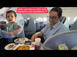 MERA AUR VEDA KA 1st EVER BUSINESS CLASS EXPERIENCE ✈️ || ROHINIDILAIK