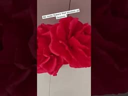 Giant Crepe Paper Flowers for gifting on Mother's day,  Handmade flores de papel  @PaperSaiarts