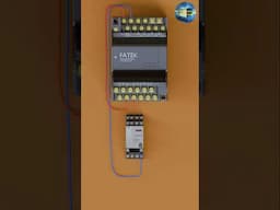 How to connect a relay with a PLC ? #plc_tutorials #plc_programming #industrialelectrician
