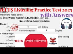 IELTS Listening Actual Test 2025 with Answers | 27.03.2025