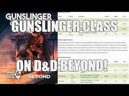 Gunslinger CLASS on D&D Beyond (Mage Hand Press) | Nerd Immersion