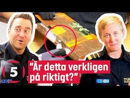 Post-tullarna hittar narkotika i en ihoptejpad BOK | Gränsbevakarna Sverige | Kanal 5 Sverige