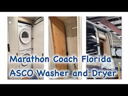 Prevost Marathon ASKO Washer and Dryer installed