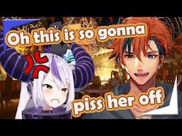 Roberu imitates Laplus as he plots to beat her 【Holostars EngSub】
