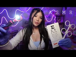 ASMR | Eye Exam Roleplay👩‍⚕️(light triggers, color test, lens 1 or 2, eye chart)