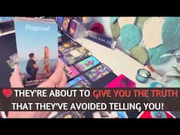 ❤️ THEY'RE ABOUT TO GIVE YOU THE TRUTH THAT THEY'VE AVOIDED TELLING YOU! #tarot #soulmate #truelove
