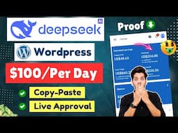 🤑Free Course - DeepSeek+WordPress (Make $100/Day) With Proof | Wordpress Full Course in Hindi 2025