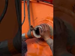 Hydraulic Arm Jack Pin #automobile #skills #excavator #mechanic #repair #restoration #hydraulic