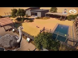 Planet Zoo Greater Rhea Habitat Build - Rustic & Realistic