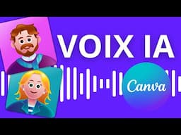 VOIX IA Canva : Créer une synthèse vocale avec CANVA