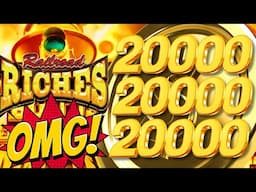 OMG!! RARE $200 COIN DROPS! 🚂 RAILROAD RICHES Slot Machine (SEGA SAMMY)