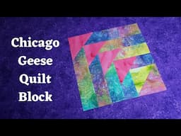 Chicago Geese Quilt Block Tutorial