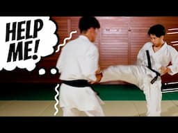 60kg Sensei Sends 80kg Opponent Flying with a Kick!